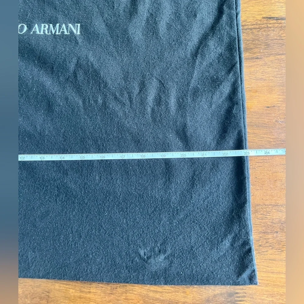 Giorgio Armani Designer Dust Bag with Drawstring Closure – 27x23” XL Black - Picture 2 of 6